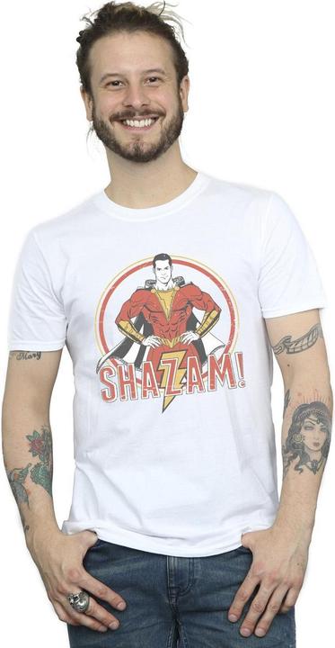 Produktbild Shazam Retro Circle Distressed TShirt (S)