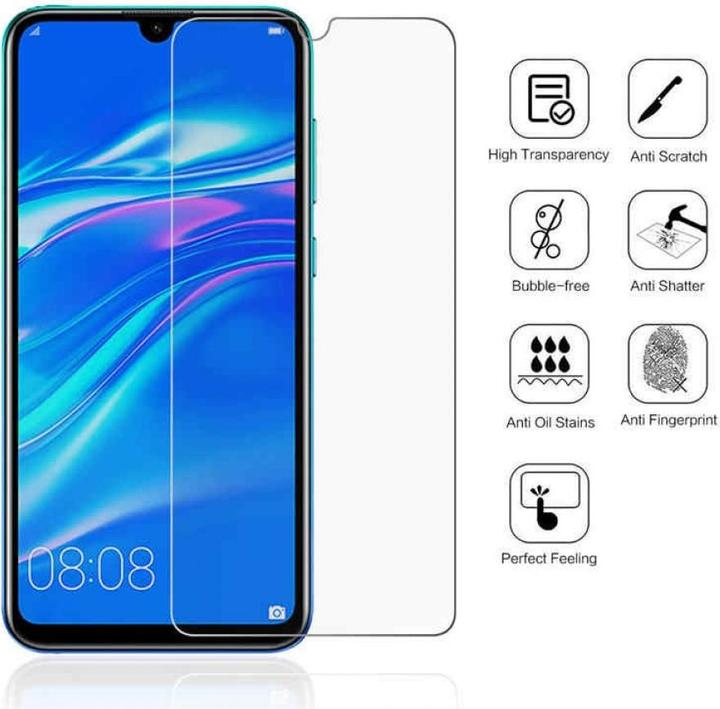Produktbild Screenguard Huawei Y7 2019 Panzerglas Schutzfolie Case Friendly Design (1 Stück, Huawei Y7 (2019))