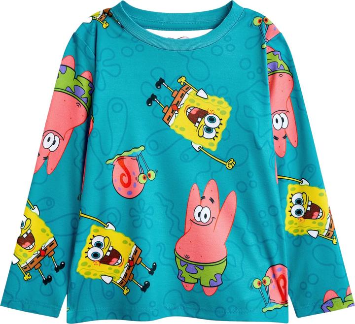 Produktbild Spongebob Squarepants Schlafanzug mit langer Hose Rundum bedruckt (2erPack) (140)