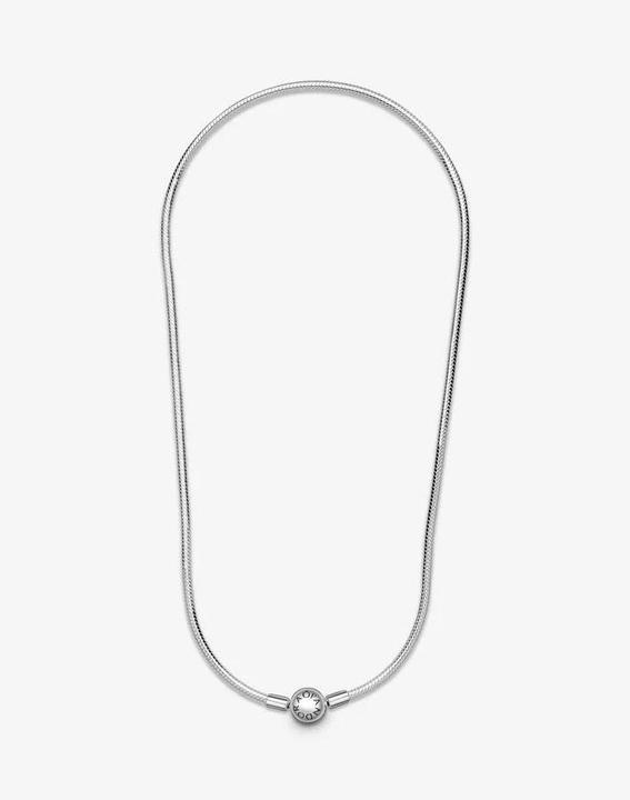 Actual product image Pandora Necklace with ball clasp (Silver, 42 - 50 cm)
