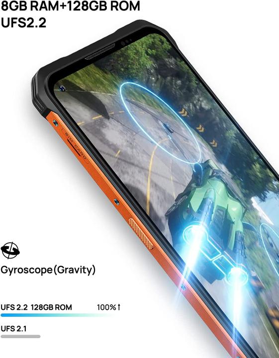 Produktbild Doogee V10 5G (128 GB, Golden Orange, 6.39", Dual SIM, 48 Mpx, 5G)