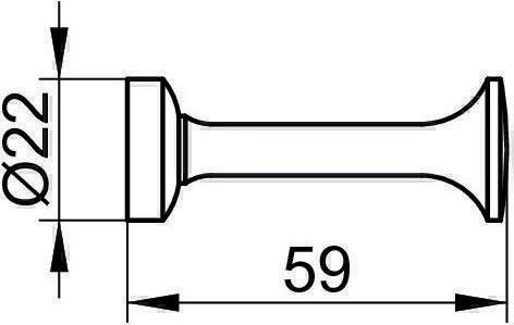 Produktbild Keuco Handtuchhaken Elegance 11615010000 verchromt