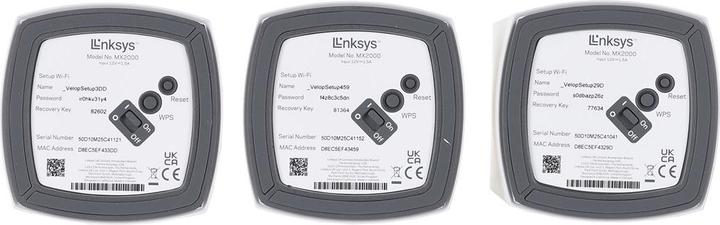 Actual product image Linksys MX2003-KE Atlas 6 Dual-Band Mesh WiFi 6 System, 3-Pack