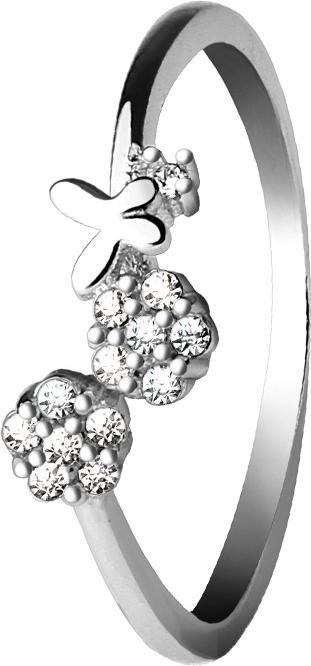 Produktbild Star Piercing Ring silber Schmetterling und Blumen (57, 925 Silber)