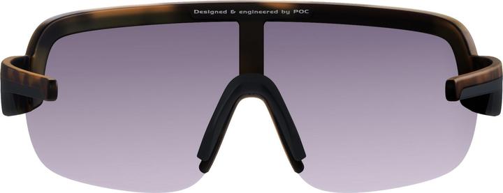 Actual product image Poc Aim Sunglasses - Tortoise Brown (Brown, Silver)