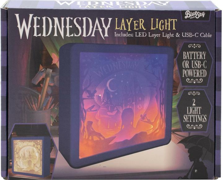 Actual product image Blue Sky Wednesday Layer Light lamp Wednesday Silhouette 22 cm