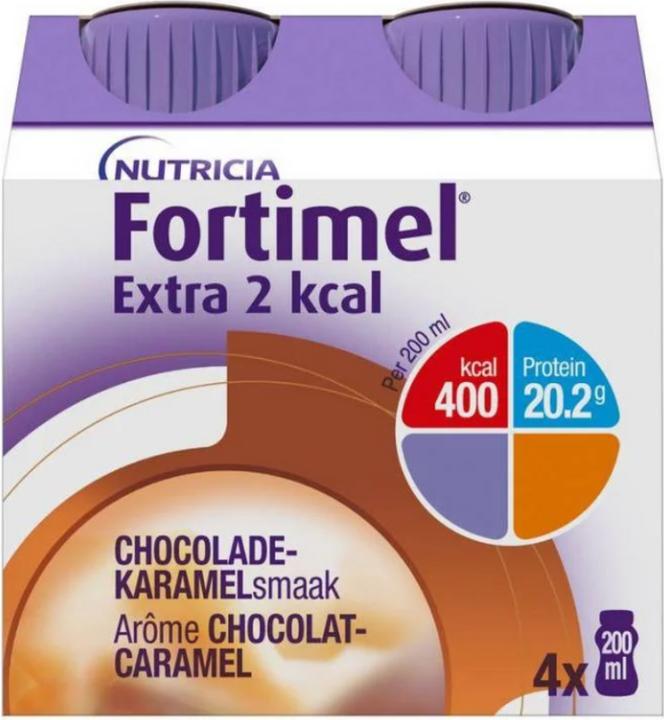 Actual product image Fortimel Protein 2Kcal chocolate-caramel (Caramel, Chocolate, 4 x)