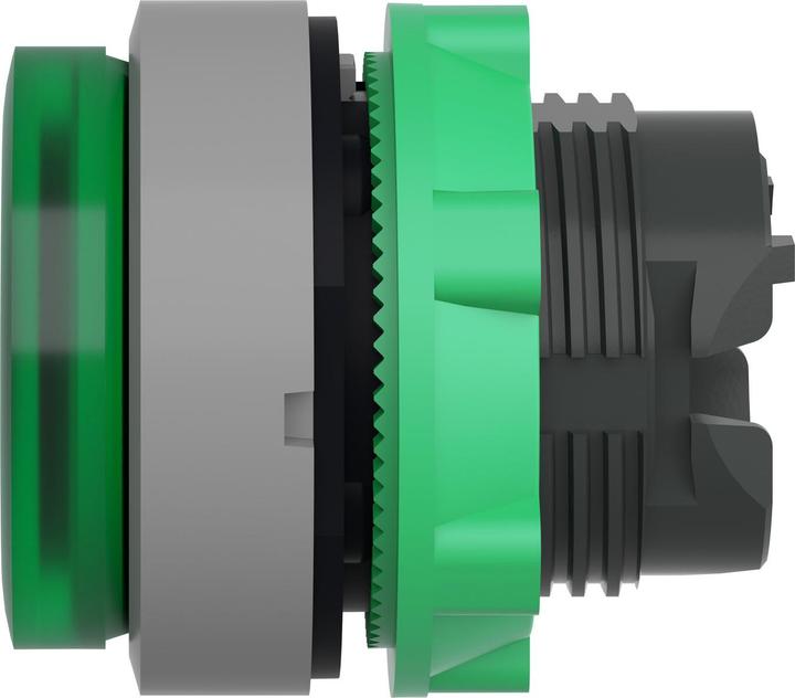 Actual product image Schneider Electric Illuminated pushbutton, front, grooved, ZB5AW133SC0