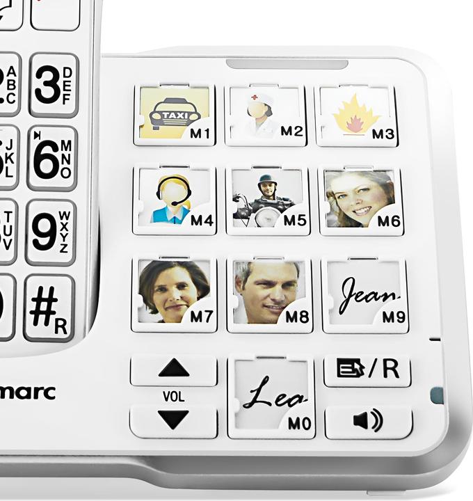 Produktbild Geemarc AMPLIDECT 595 PHOTO Schnurloses Seniorentelefon Anrufbeantworter, Foto-Tasten Beleuchtetes Display W