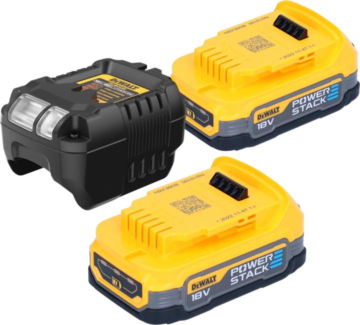 Actual product image DeWalt DCD 996 E2 Akku Schlagbohrschrauber 18 V 95 Nm Brushless + 2x Powerstack Akku 1,7 Ah + (Rechargeable battery operated)