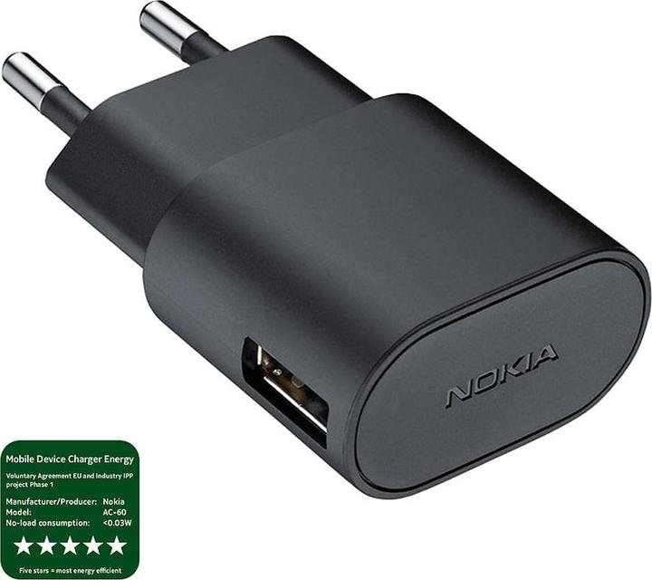 Nokia AC-60E Charger, microUSB Black