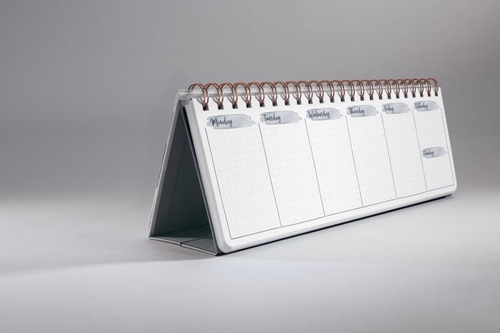 Produktbild Sigel Tischkalender undatiert Glamorous Leaves (30 x 11.4 cm, Harter Einband, Englisch)