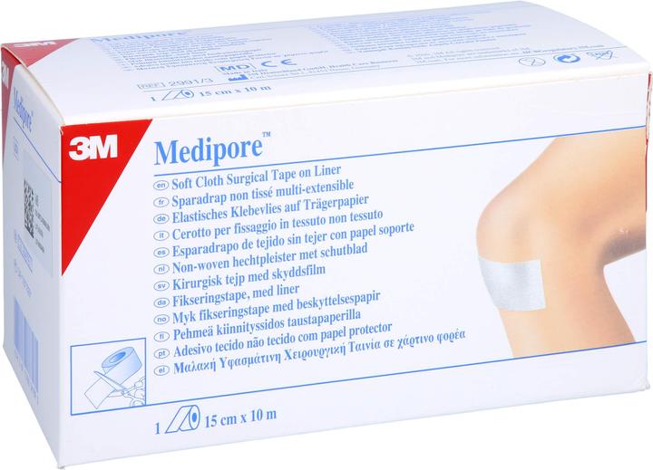 Actual product image 3M Medipore fixation fleece 15cmx10m liner (1 x)