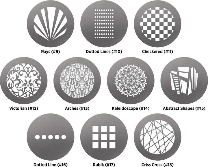 Produktbild Westcott Optical Spot Gobo Pack 1: Patterns (6.60 cm)