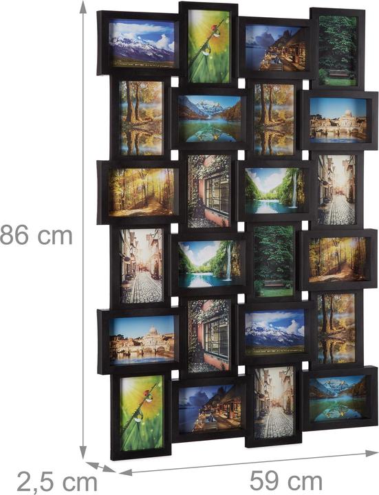Actual product image Relaxdays Picture Frame for 24 Photos (10 x 15 cm)