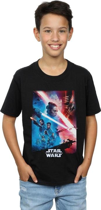 Actual product image Star Wars Boys The Rise Of Skywalker Theatrical Poster T-Shirt (128)