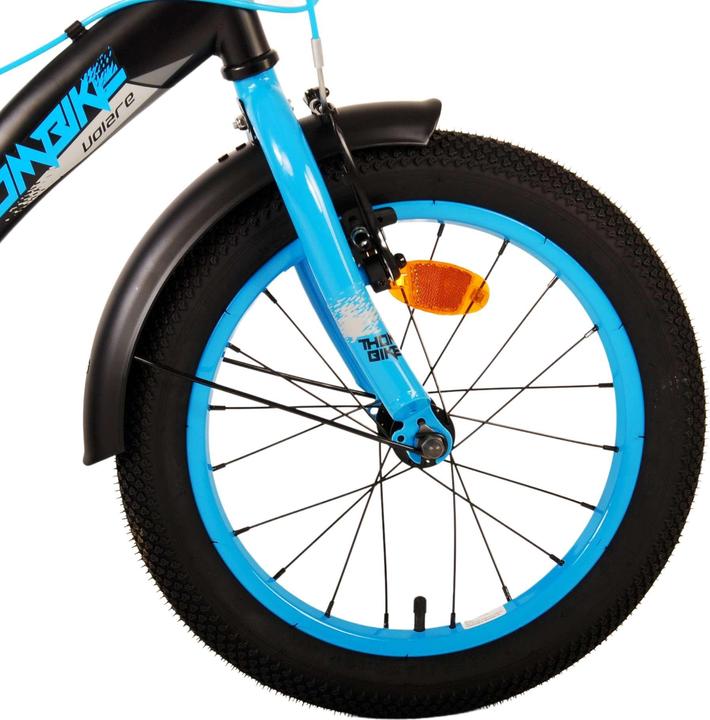 Produktbild Volare Thombike Kinderfiets - Jongens - 16 inch - Zwart Blauw - Twee Handremmen (16")