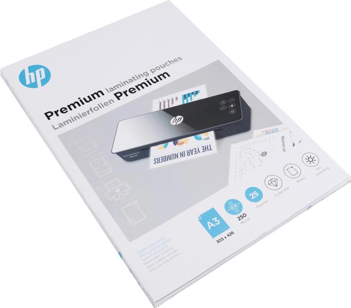Actual product image HP Laminating film Premium A3, 250 Micron, 25 pieces, Glossy (A3, 25 Piece, 250 µm)