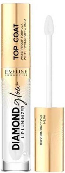 Eveline Diamond Glow Lip Luminizer Top Coat Lipgloss mit Hyaluronsäure (01, 4,5)