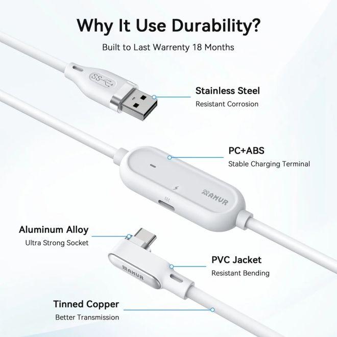 Produktbild AMVR Meta Quest 3 / 3S VR Link Kabel mit 36W Ladeleistung
