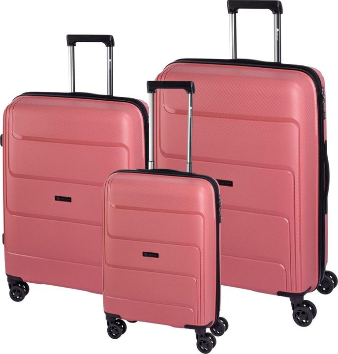 Produktbild Check.In St. Louis - 3er Trolleyset Mauve (206 l, Handgepäck (bis 50l), L (90 - 115l), XL (ab 115l))