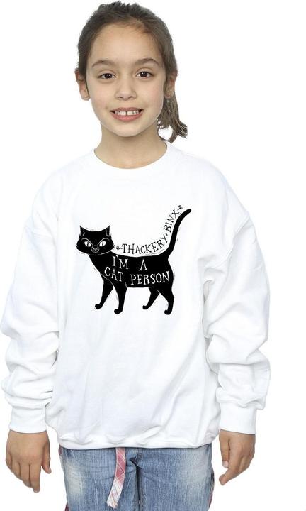 Actual product image Disney Girls Hocus Pocus A Cat Person Sweatshirt (140, 146)