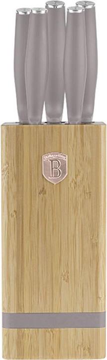 Produktbild BerlingerHaus Haus 6-teiliges Messerset mit Messerblock, Taupe Collection