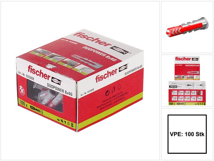 Productafbeelding Fischer 2-componenten deuvels (100 Pcs.)