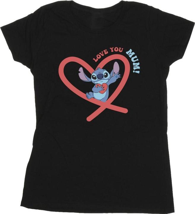 Disney Lilo & Stitch Love You Mum TShirt (M)