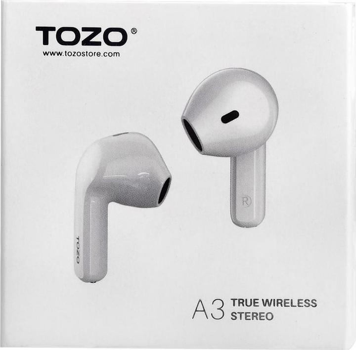 Actual product image Tozo Earbuds TWS A3 white (ANC, 5 h, Wireless)