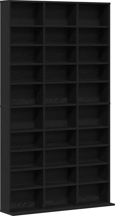 Produktbild VidaXL CD-Regal Schwarz Eiche 101x23x177,5 cm Holzwerkstoff