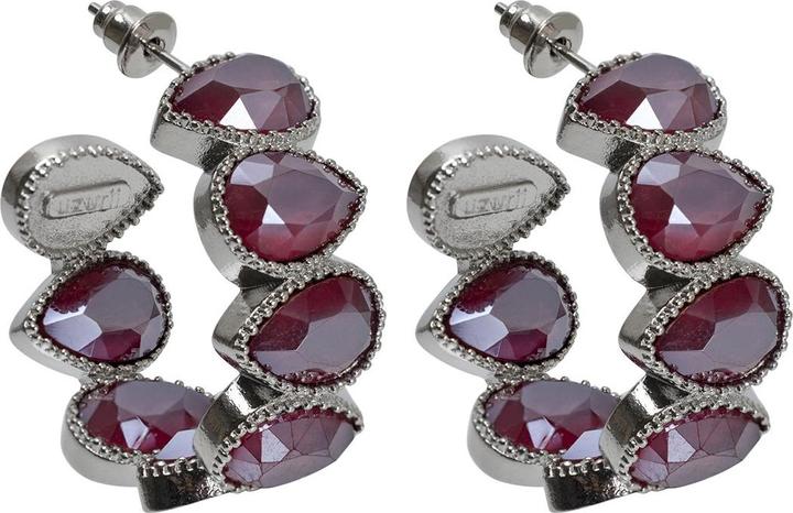 Uzurii Magic Pink Small Hoop Ohrringe (925er Sterlingsilber)