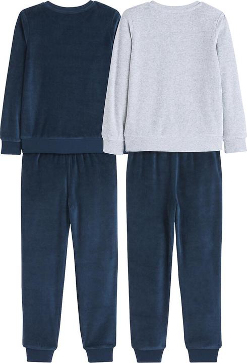 Produktbild La Redoute Collections 2er-Pack Pyjamas aus Samt (102)