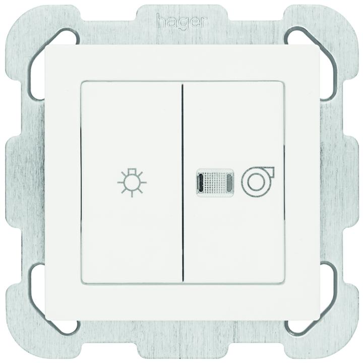 Immagine prodotto Hager KALLYSTO F Interruttore per luce e ventilazione. SCH0/3 1P ws