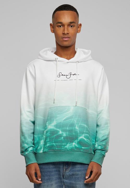 Produktbild Sean John JM221-018-01 Script Logo Pool Print Hoodie white/green - 80009 (L)