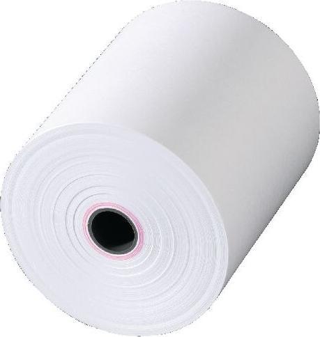 Actual product image Viking Cash register roll 7.6 (W) x 4700 (L) x 1.2 ⌀ cm 60 g/m² Smooth White 5 rolls
