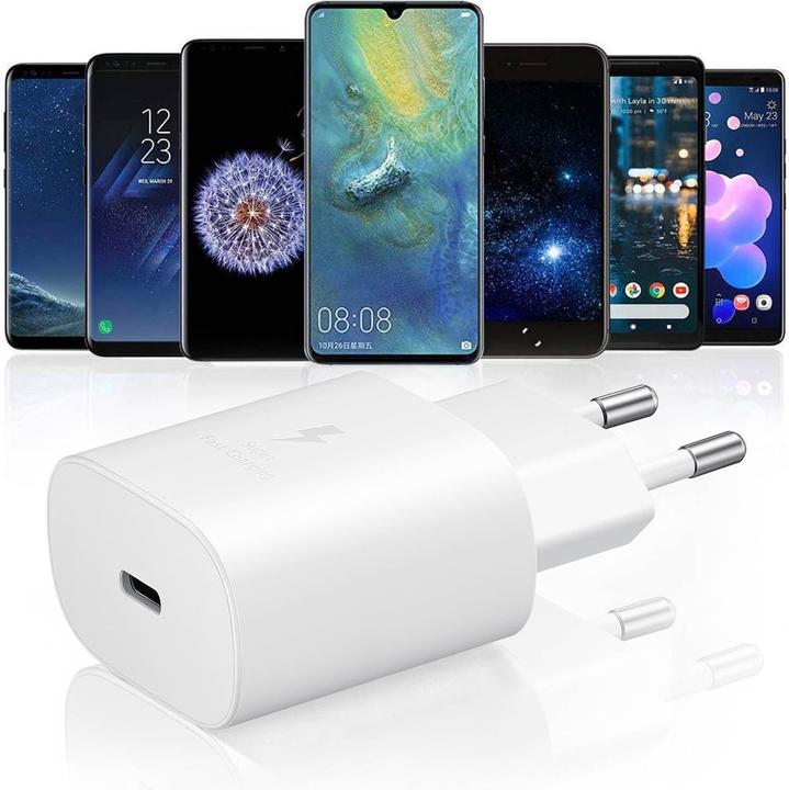 Produktbild Samsung EP-TA800EWE Handy Ladegerät USB-C® mit Schnellladefunktion 25 W ohne Kab (25 W)