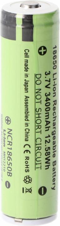 Actual product image Panasonic industrial batteries for NCR18650B battery (1 pcs., 18650, 3400 mAh)