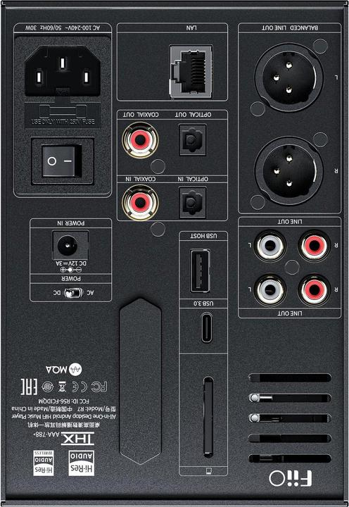 Image du produit FiiO R7 (USB-DAC, Écran, Micro, commutateur de gain, Bluetooth, WiFi)