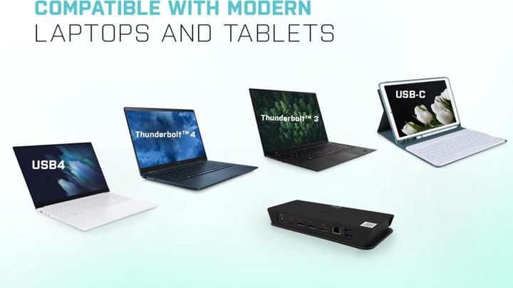 Immagine prodotto i-tec USB-C Smart Docking Station a triplo schermo, PD 65W (USB-C, 3 Porti)
