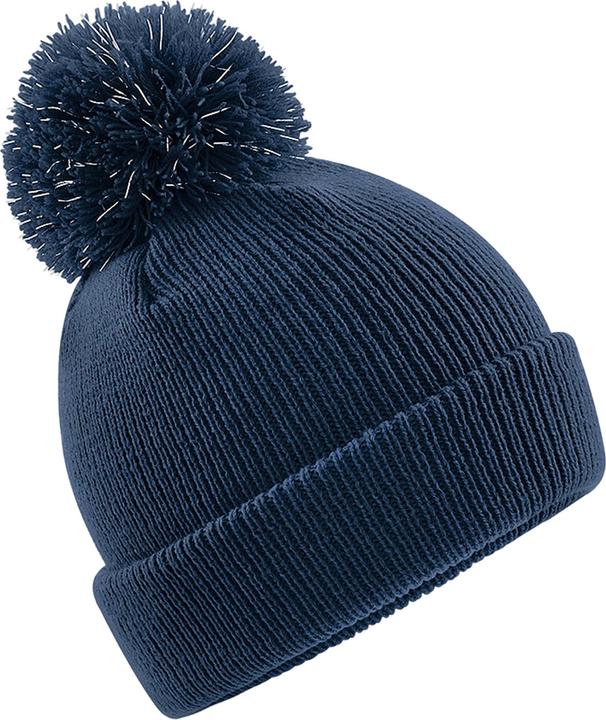 Beechfield Reflective Beanie mit Bommel (One Size)