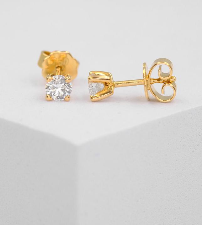 Produktbild Muau Ohrstecker (750/18 K Gelbgold)