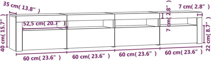 Actual product image VidaXL Annikki (240 x 35 x 40 cm)