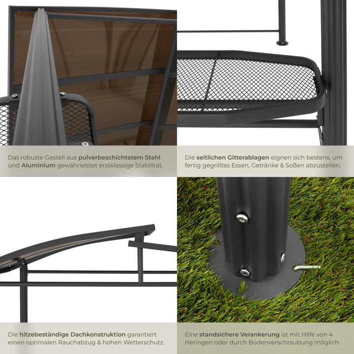 Produktbild tectake Grillpavillon Asado (240 cm, 150 cm)