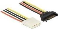 Actual product image Delock Power Cable SATA 15 pin male > 4 pin female