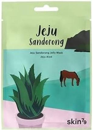 Actual product image Skin79 Jeju Aloe Vera Gel Cloth Mask Jeju Sandorong Jelly Mask 33ml Soothing Skin Mask for All Skin (33 ml)