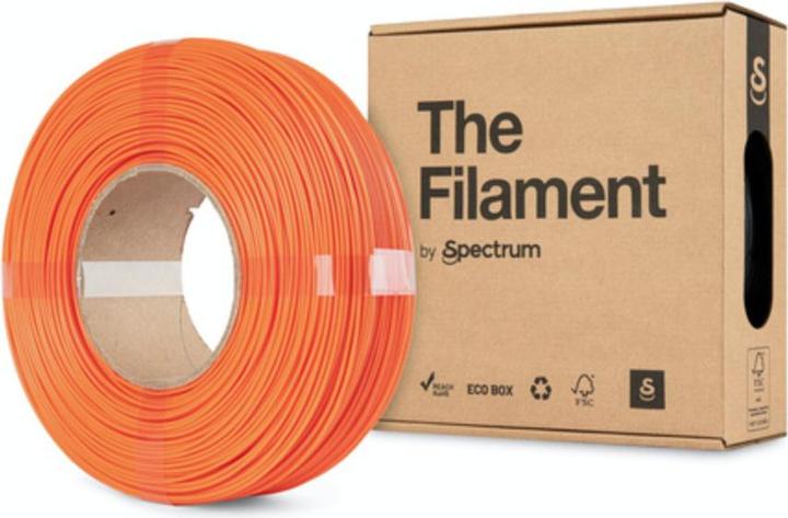 Actual product image The Filament ReFill PLA 1.75mm MACHINERY ORANGE 1kg (PLA, 1.75 mm, 1000 g, Orange)