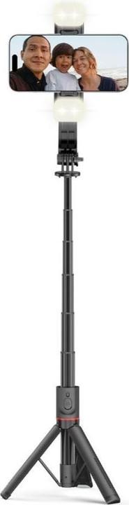 Tech-Protect L05S Bluetooth selfie stick with tripod up to 105cm with LED lamp - black