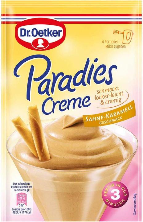 Produktbild Dr. Oetker Paradiescreme (65 g)