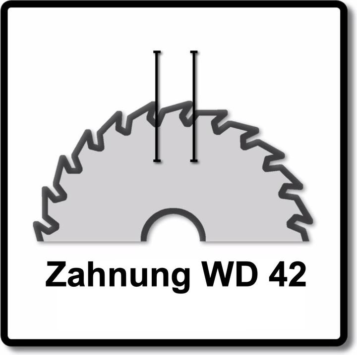 Produktbild Festool 2x Kreissägeblatt Wood Fine Cut HW 160 x 1,8 x 20 mm WD42 ( 2x 205553 ) für Tauchsägen TS